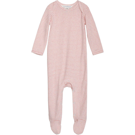 Serendipity Coral/Offwhite Baby Drakt Stripe