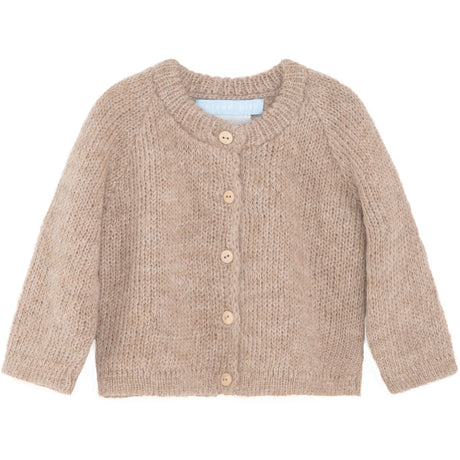 Serendipity Beige Baby Alpaca Suri Cardigan