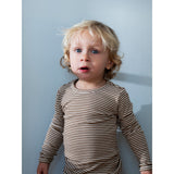 Serendipity Almond/Offwhite Slim Bluse Stripe