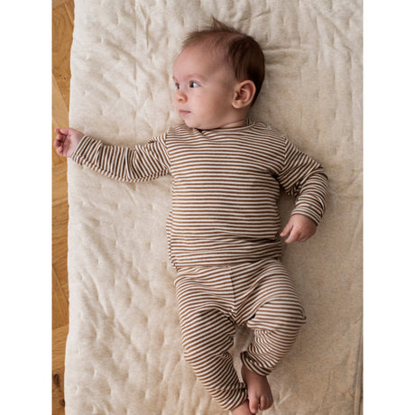 Serendipity Almond/Offwhite Baby Leggings Stripe