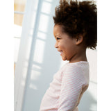 Serendipity Coral/Offwhite Slim Bluse Stripe