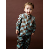 Serendipity Coffee Checks Baby Brushed Skjorte
