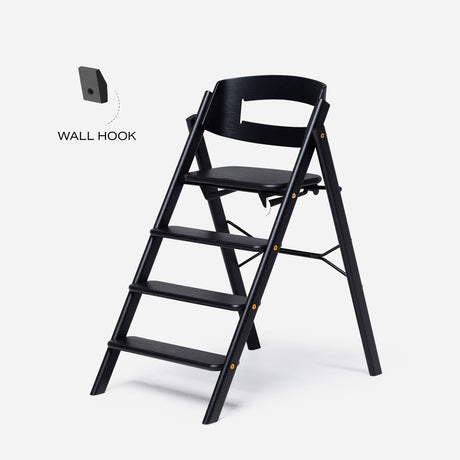 KAOS Black Klapp Wall Hook For Wooden + Recycled Stol