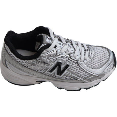 New Balance Silver Metallic 740 Kids Bungee Lace Sneakers
