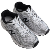 New Balance Silver Metallic 740 Kids Bungee Lace Sneakers