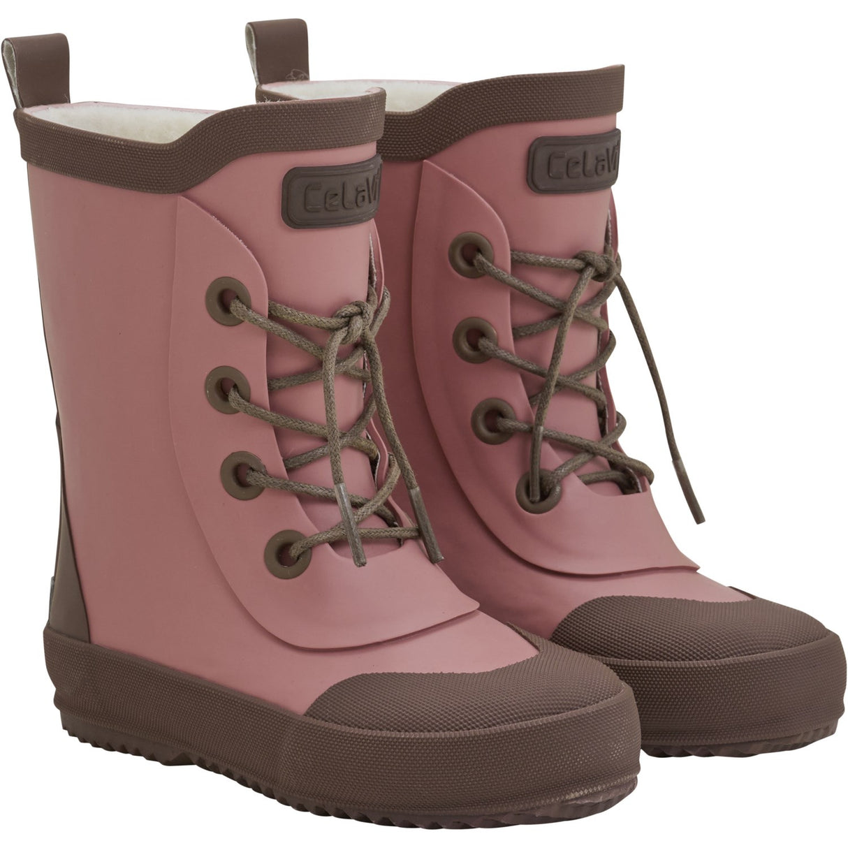 CeLaVi Brick Dust Termisk Gummistøvler W. Ull Lining