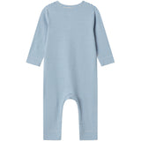 MarMar Modal Fine Rib Blue Stripe Ruka Onesies