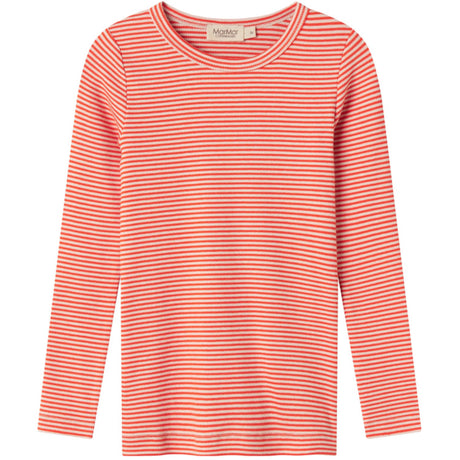 MarMar Modal Fine Rib Red Stripe Tani Bluse