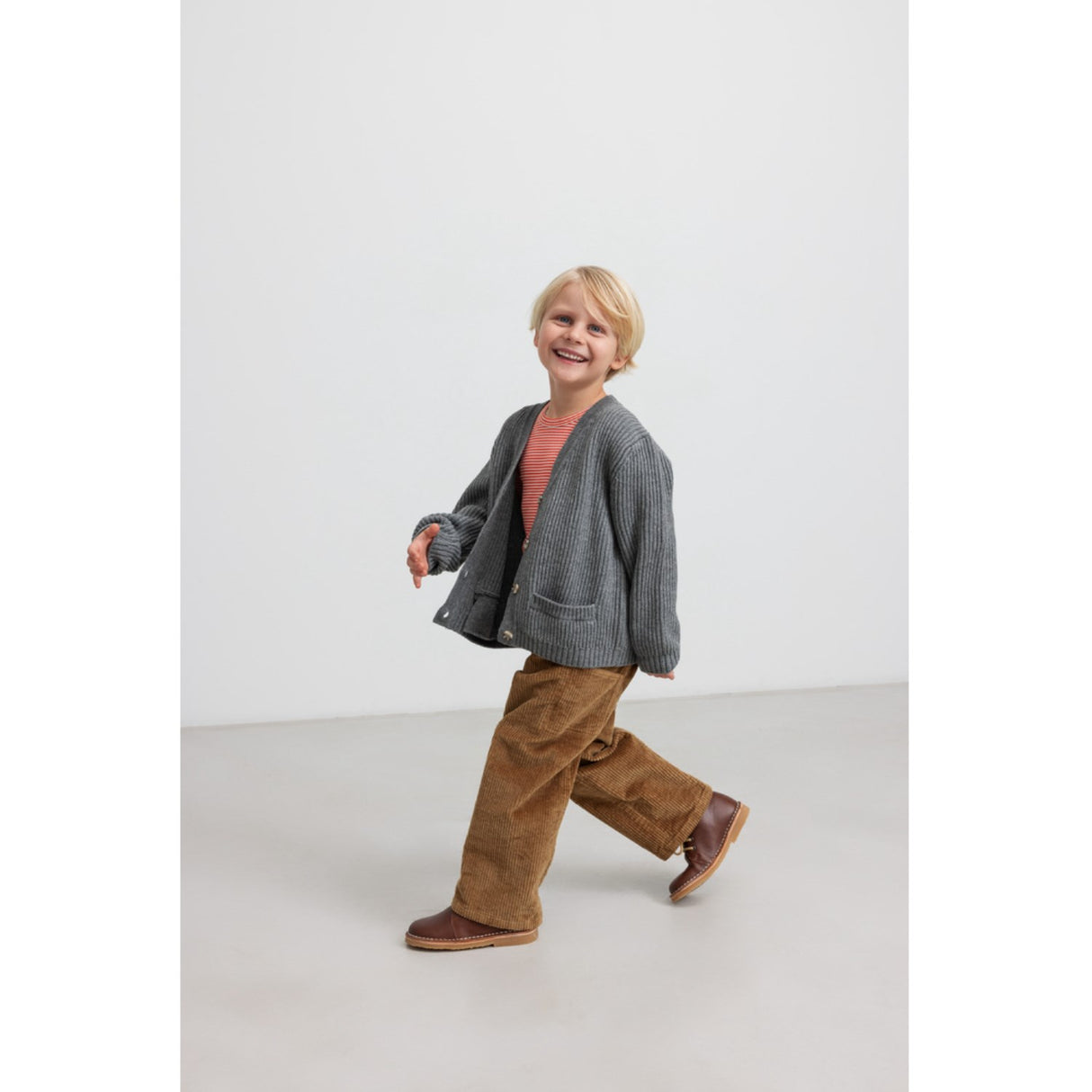 MarMar Modal Fine Rib Red Stripe Tani Bluse