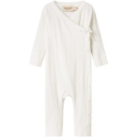 MarMar New Born Modal Pointelle Gentle White Rula Onesies