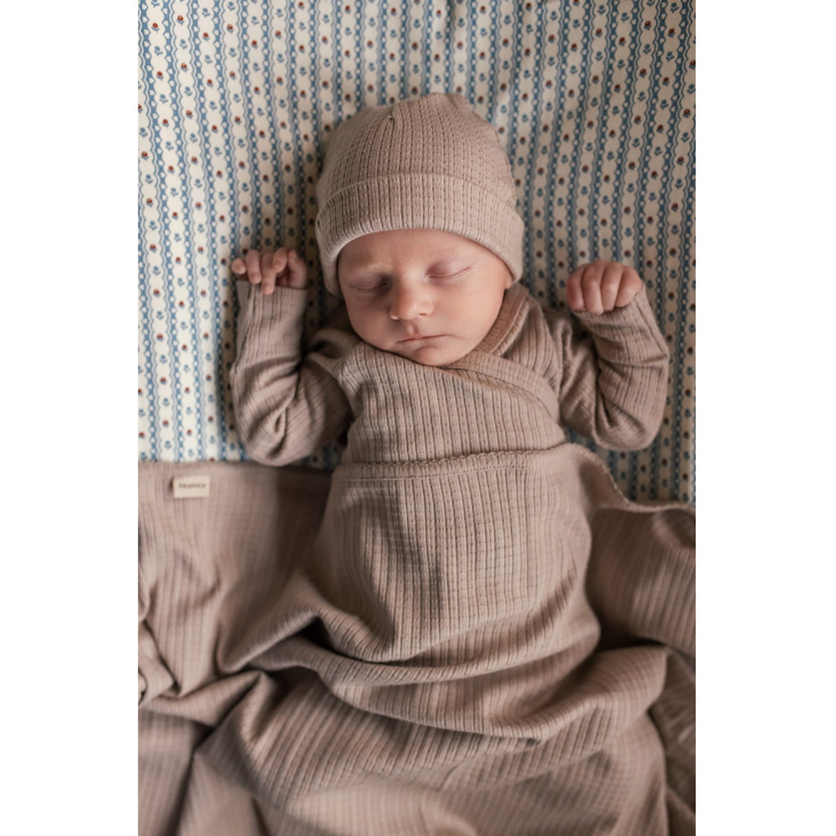 MarMar New Born Modal Pointelle Rib Soft Beige Aiko Lue