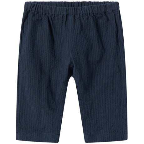 MarMar Chambray Dark Blue Stripe Panto Bukser