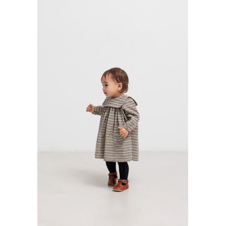 MarMar Seersucker Check Pilot Navy Check Dulle Kjole