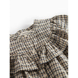 MarMar Seersucker Check Pilot Navy Check Dalina Kjole