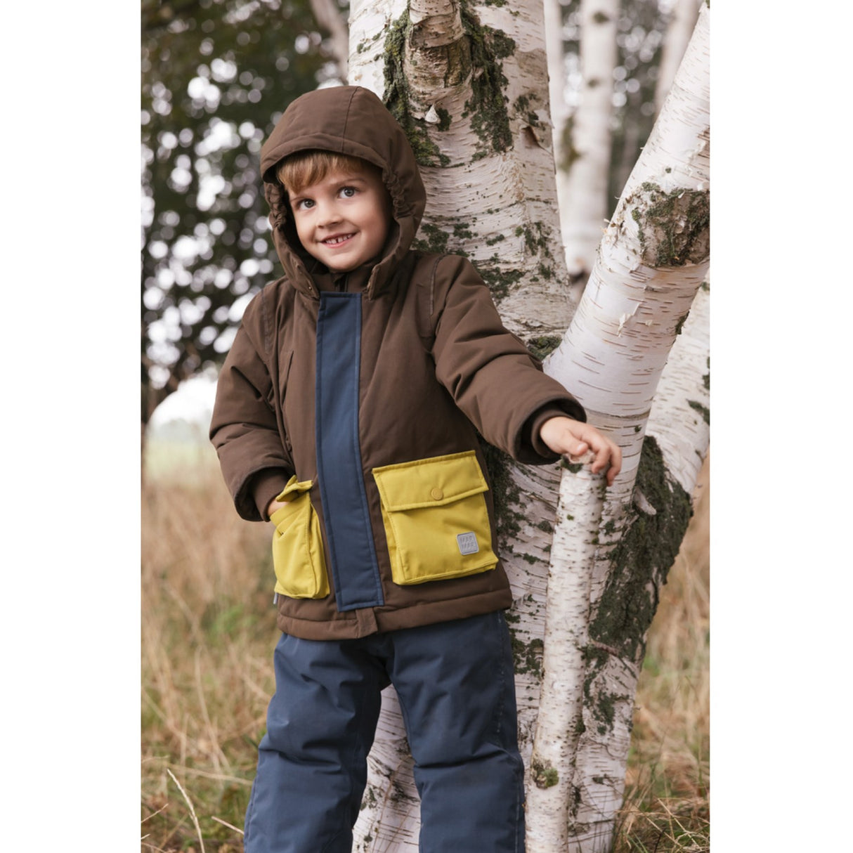 MarMar Tech. Outerwear Solid Deep Choco Block Omas Jakke