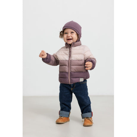 MarMar Vegan Puffer Plum Shadow Block Owe Jakke
