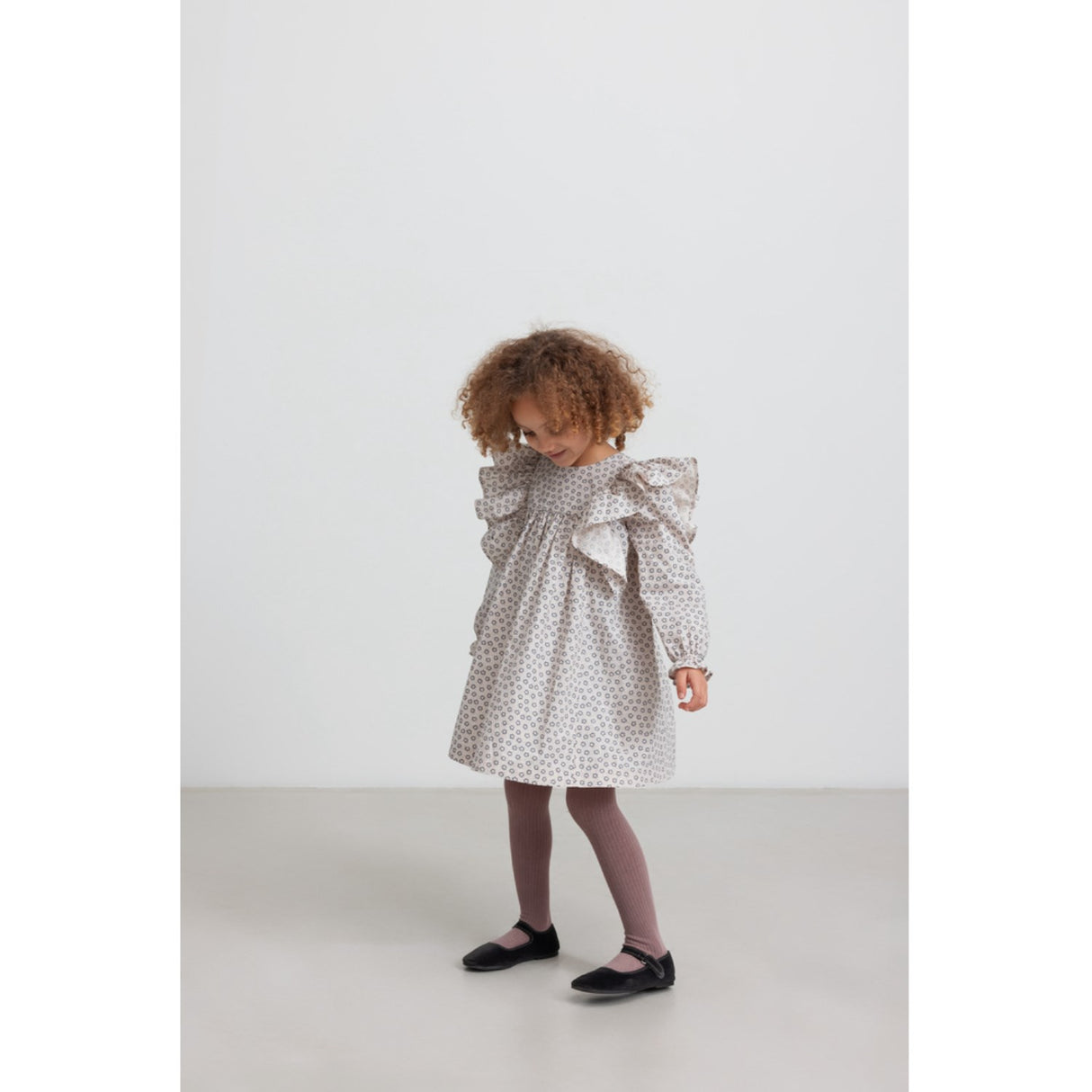 MarMar Poplin Autumn Flower Daria Kjole