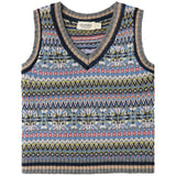 MarMar Light Cotton Wool Fair Isle Fair Isle Taj B Strikket Vest