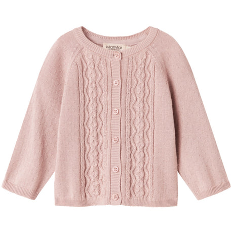 MarMar Modal Mix Cable Faded Rose Totti Strikk Cardigan