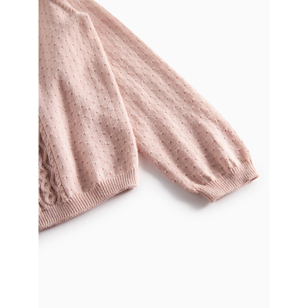 MarMar Modal Mix Cable Faded Rose Tilda Strikk Cardigan