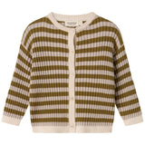 MarMar Modal Mix Stripe Cashew Mel. Stripe Tob Strikk Cardigan