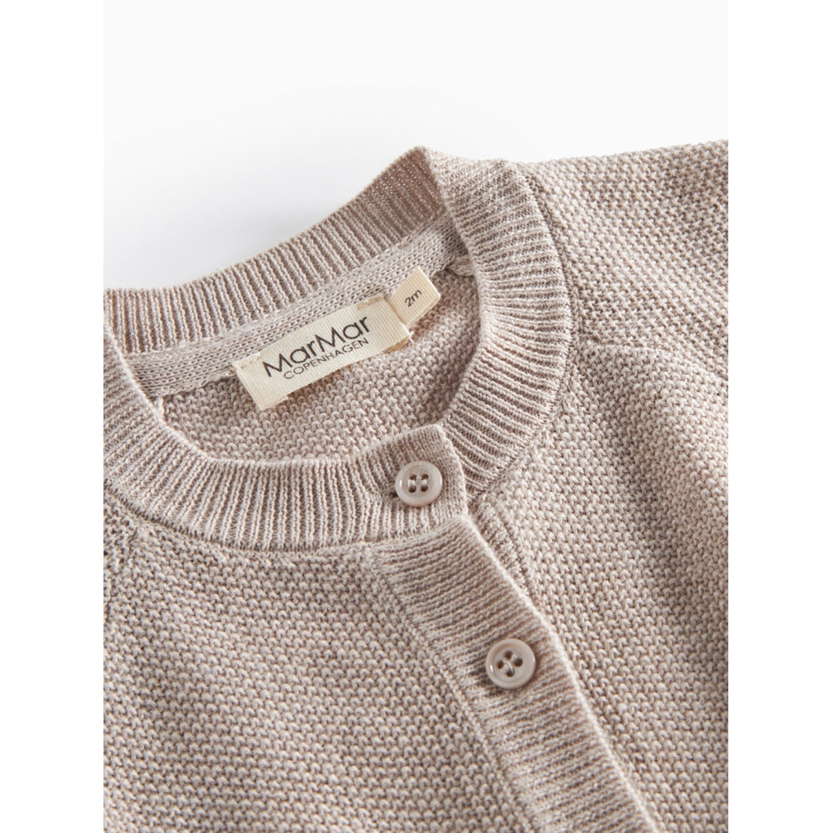 MarMar Modal Mix Pearl Cashew Melange Taki Strikk Cardigan