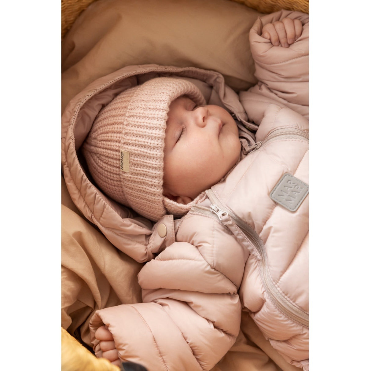 MarMar Heavy Knit Fisherman Cream Taupe Atlas Strikk Lue