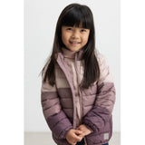 MarMar Vegan Puffer Plum Shadow Block Owe Jakke