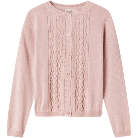 MarMar Modal Mix Cable Faded Rose Tilda Strikk Cardigan