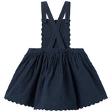 MarMar Chambray Dark Blue Stripe Danara Kjole