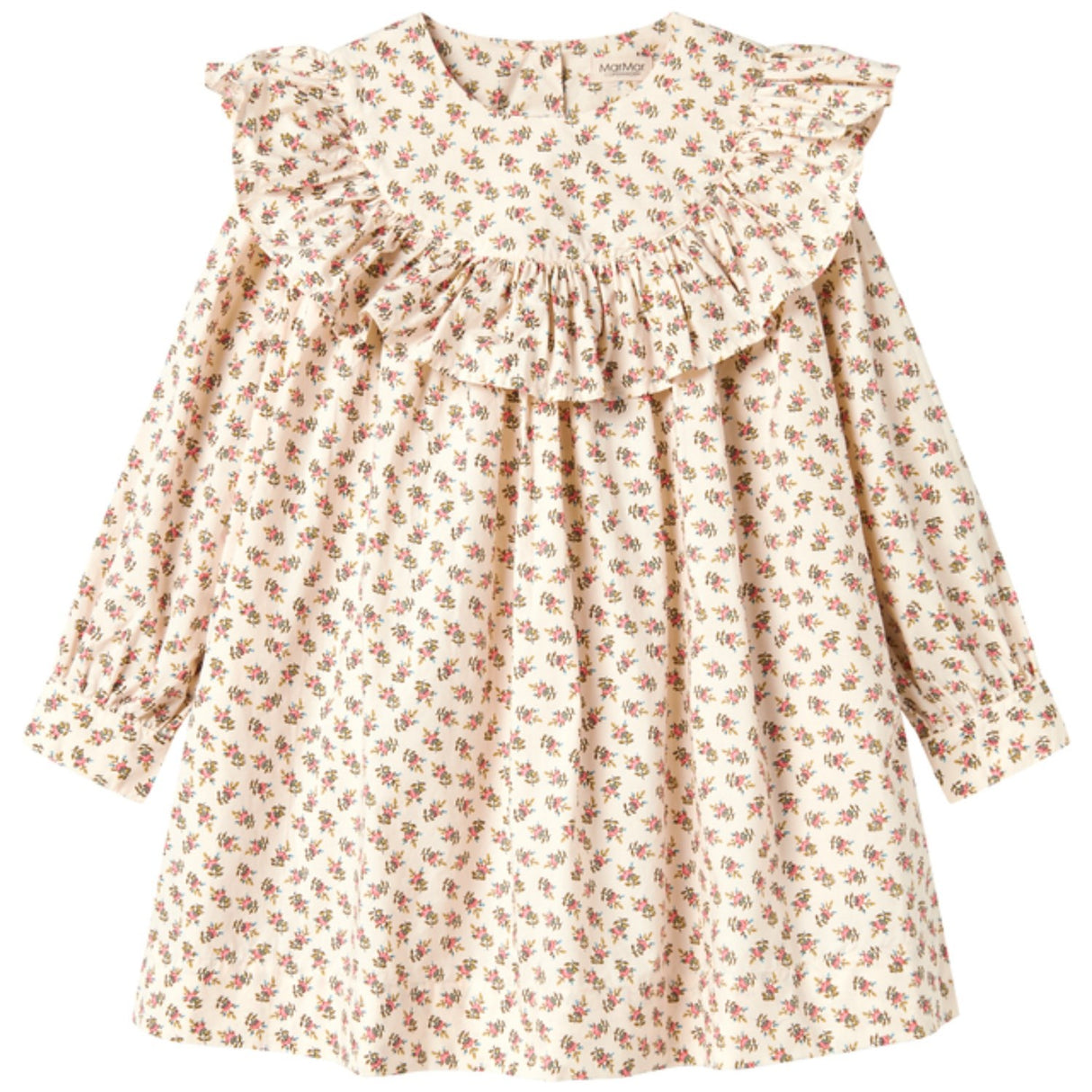 MarMar Poplin Japanese Flower Drine LS Kjole