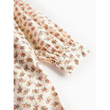 MarMar Poplin Japanese Flower Drine LS Kjole