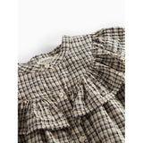 MarMar Seersucker Check Pilot Navy Check Dalina Kjole