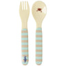 Rice Blue Ocean Print Kids Melamine Skje And Fork