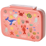 Rice Coral Ocean Print Plastic Lunchbox With 6 Rooms