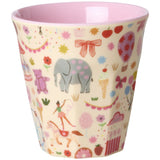 Rice Pink Fun Fair Print Melamine Kids Kopp Small 160 Ml