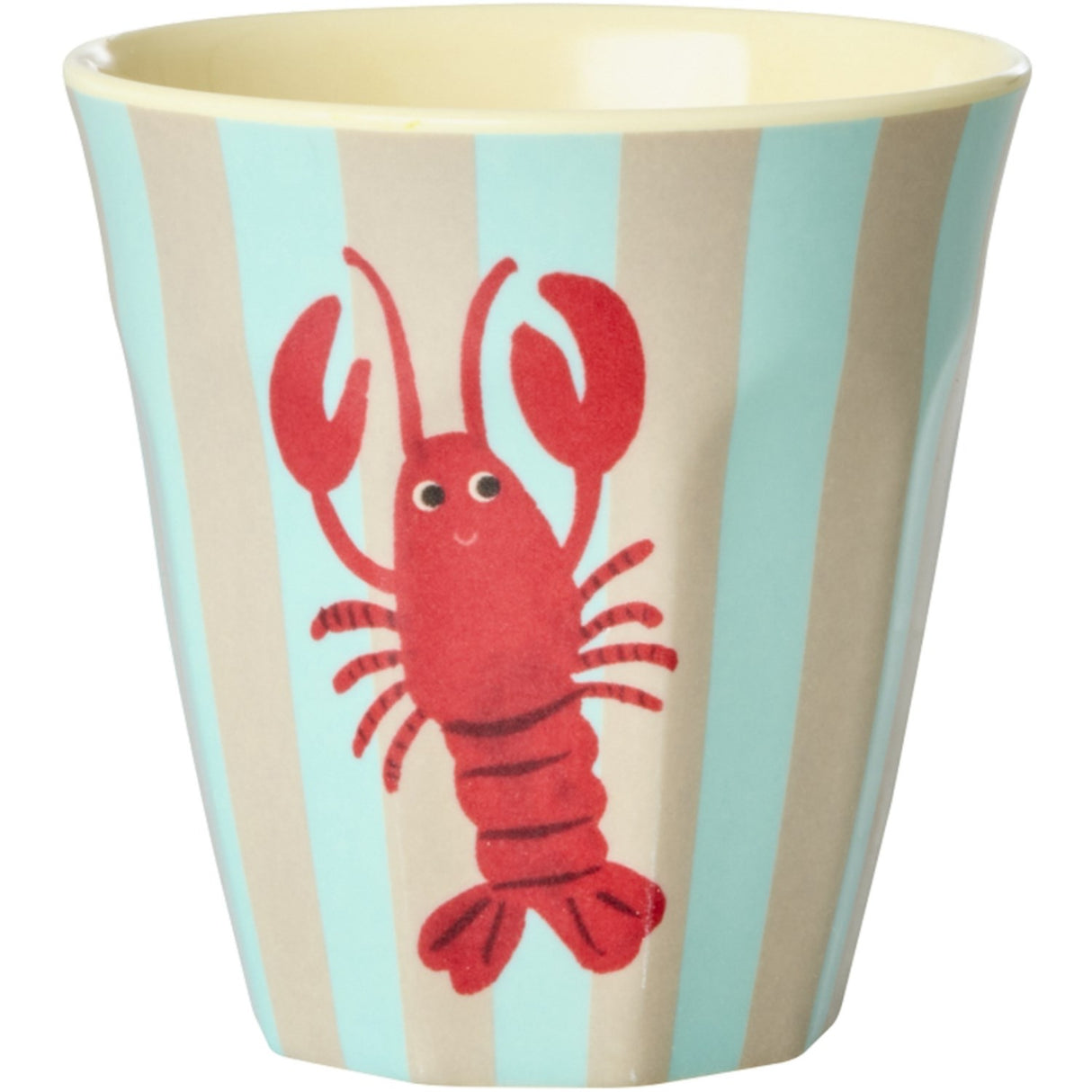 Rice Blue Ocean Print Melamine Cups Small 6 Pakke 160 Ml