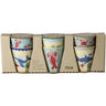 Rice Blue Ocean Print Melamine Cups Small 6 Pakke 160 Ml
