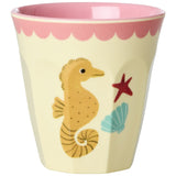 Rice Coral Ocean Print Melamine Cups Small 6 Pakke 160 Ml
