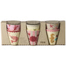 Rice Coral Ocean Print Melamine Cups Small 6 Pakke 160 Ml