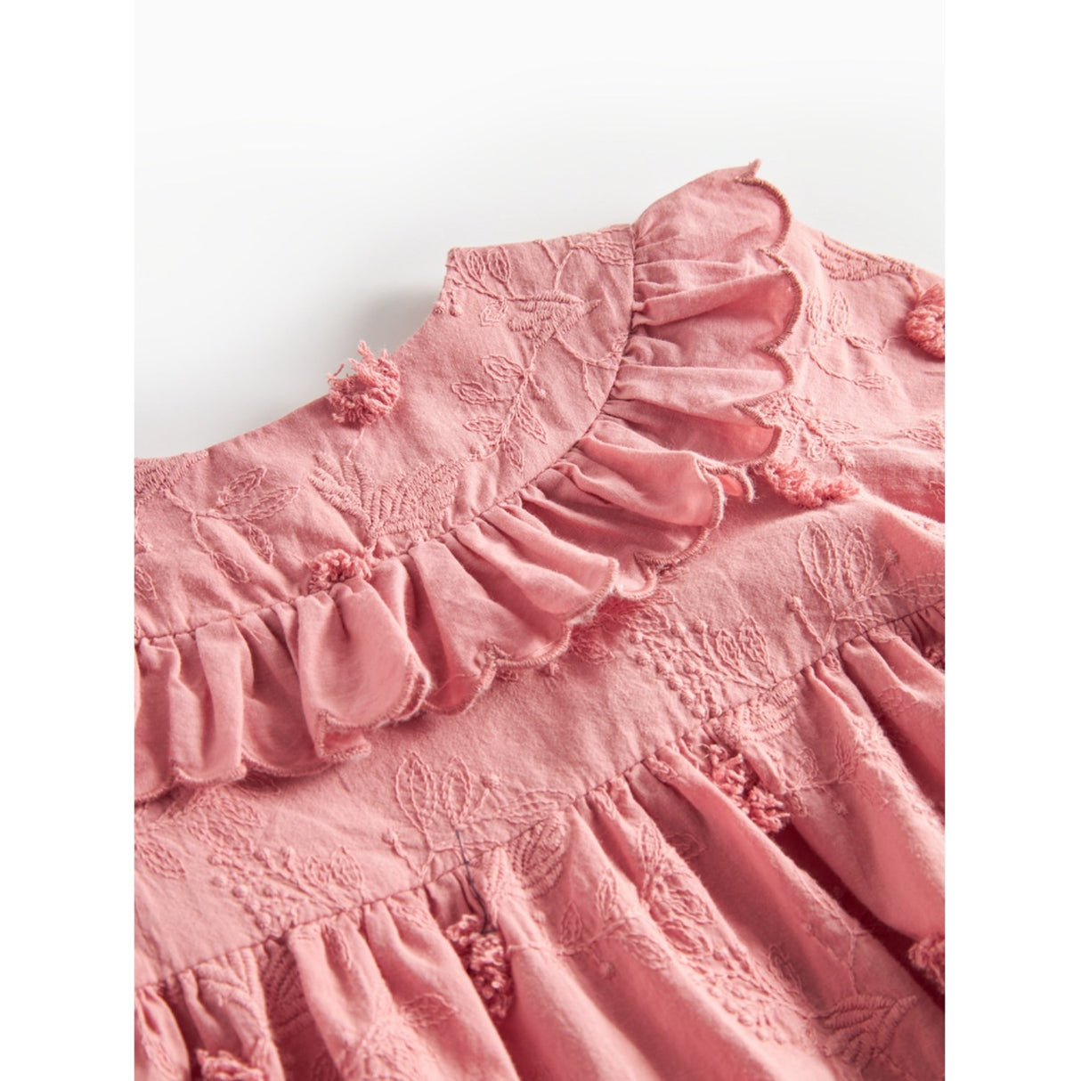 MarMar Embroidery Pink Delight Deas LS Kjole