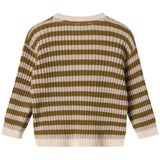 MarMar Modal Mix Stripe Cashew Mel. Stripe Tob Strikk Cardigan