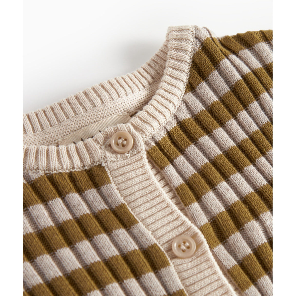 MarMar Modal Mix Stripe Cashew Mel. Stripe Tob Strikk Cardigan
