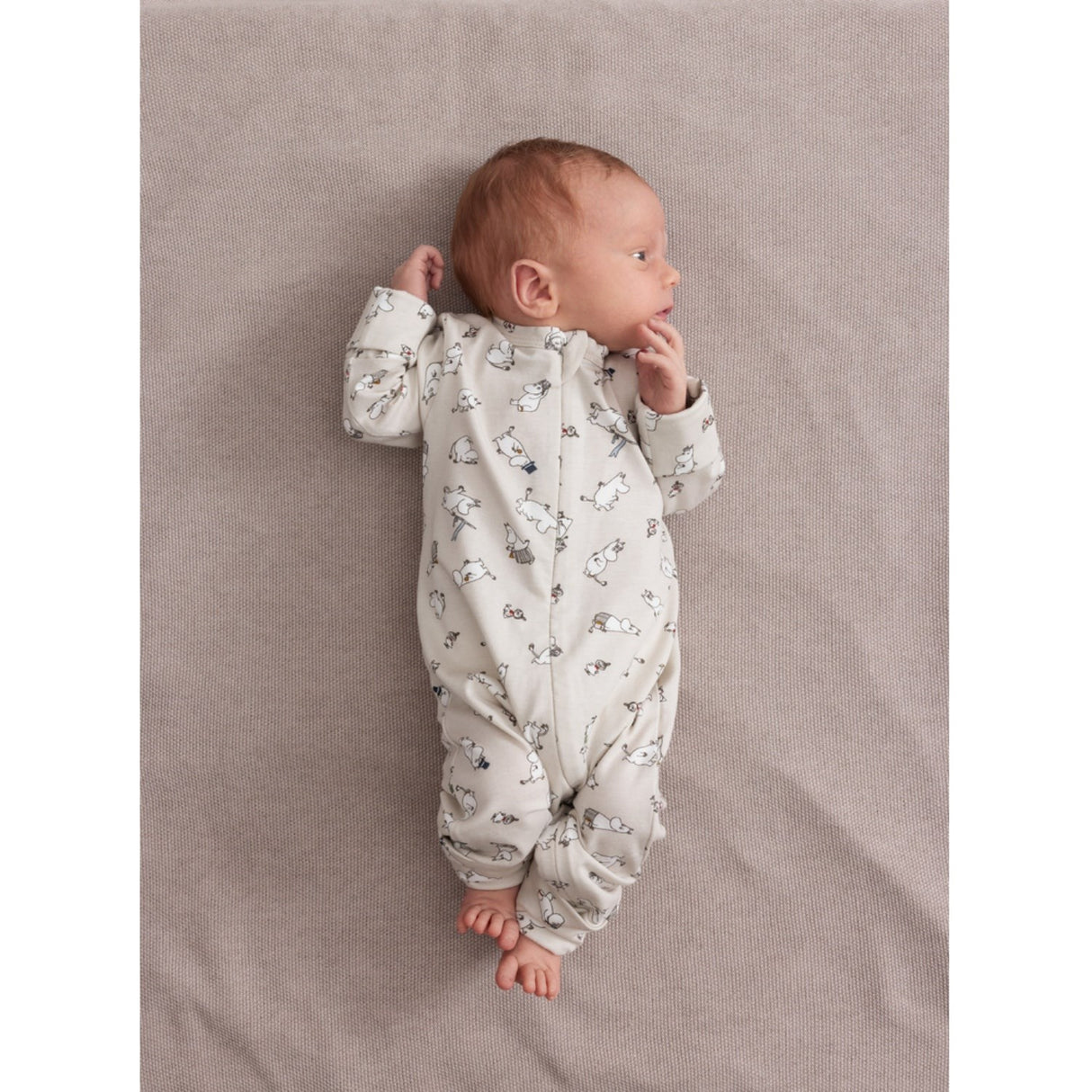 MarMar New Born Modal Mix Pearl Cashew Melange Alia Strikk Teppe