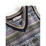 MarMar Light Cotton Wool Fair Isle Fair Isle Taj Strikket Vest