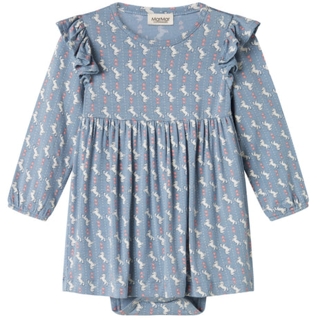 MarMar Smooth Jersey Unicorn Dream Ramona Frill LS Kjole