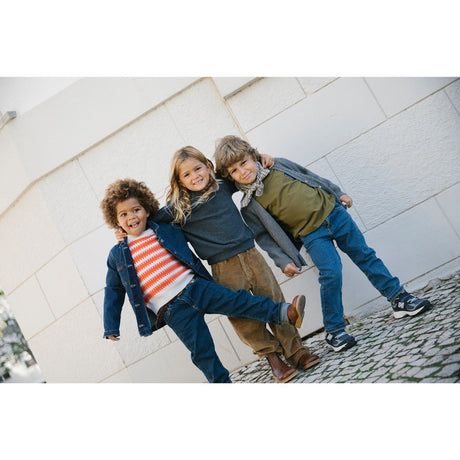 MarMar Seersucker Check Pilot Navy Check Airo Skjerf