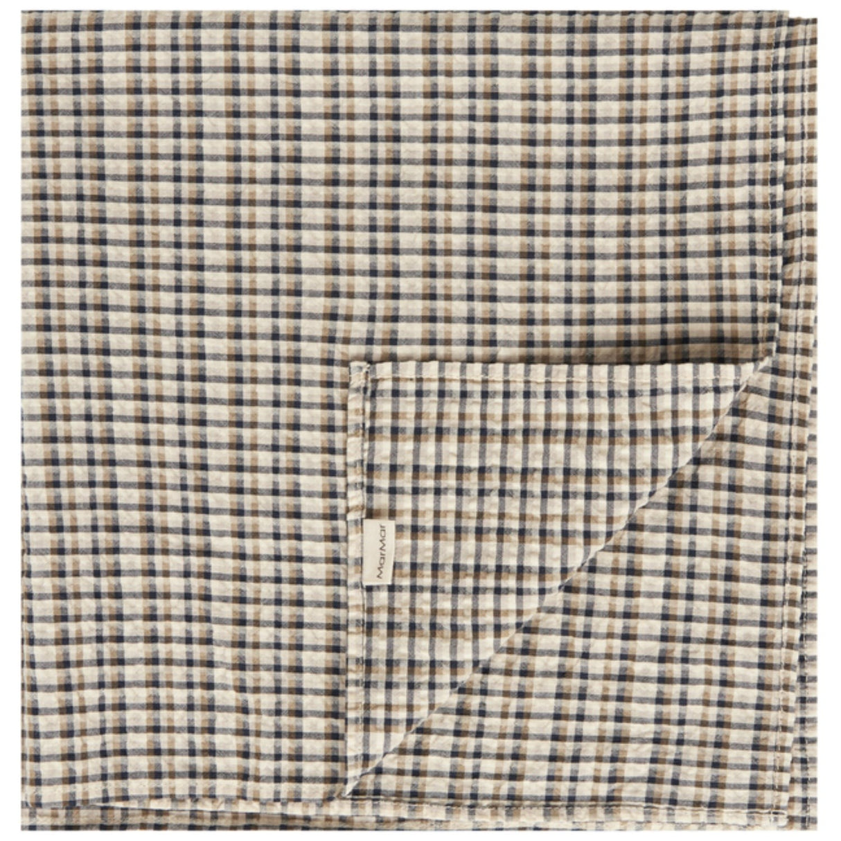 MarMar Seersucker Check Pilot Navy Check Airo Skjerf