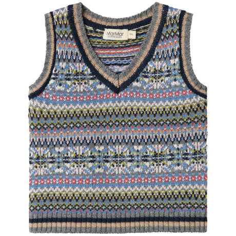 MarMar Light Cotton Wool Fair Isle Fair Isle Taj B Strikket Vest