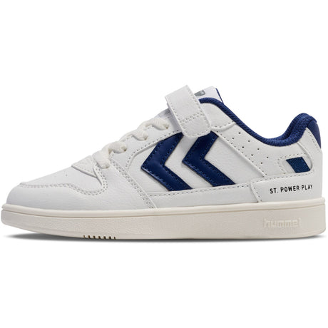 Hummel White/Blue St Power Play Jr Sneakers